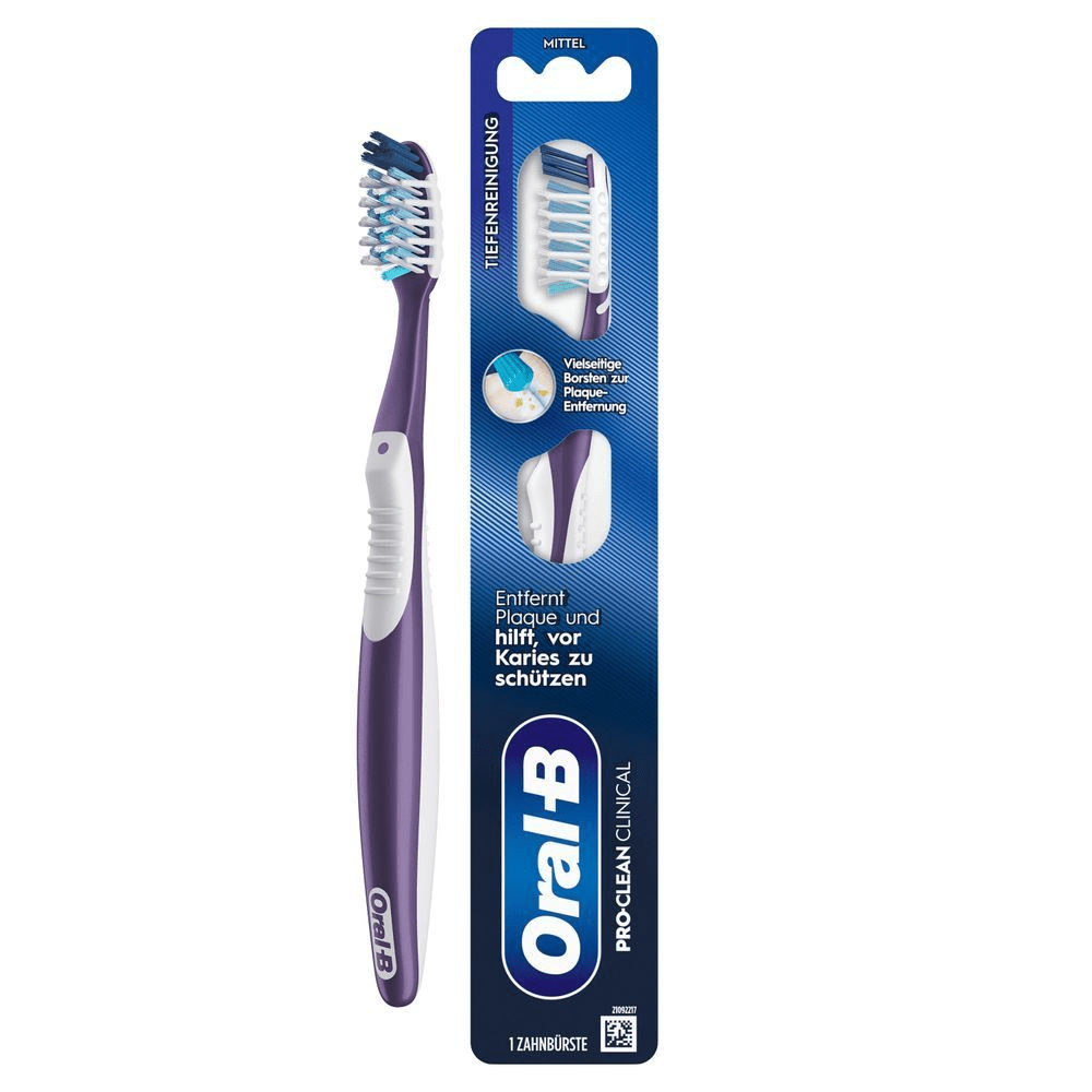 Bild: Oral-B CROSS ACTION PRO-CLEAN CLINICAL Handzahnbürste, Medium Borsten 