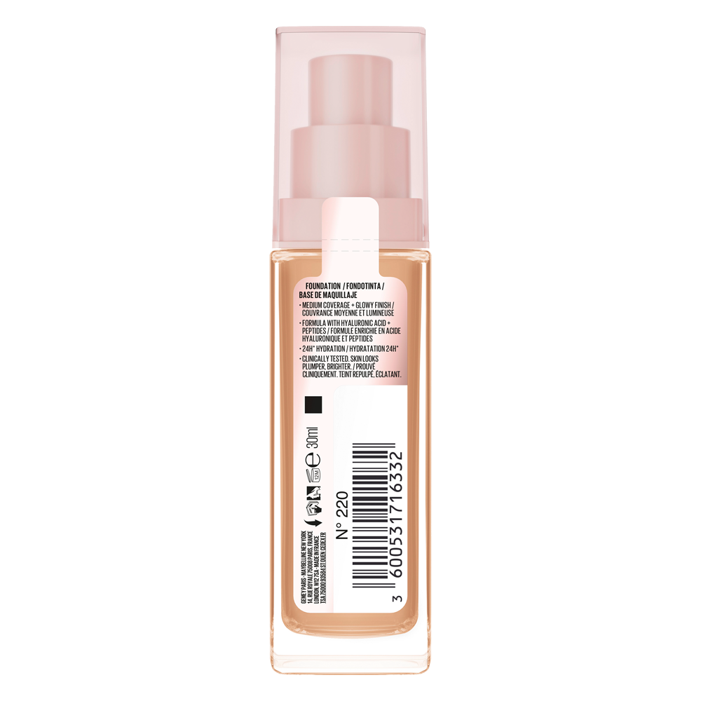 Bild: MAYBELLINE Face Lifter Plump & Glow Foundation 220