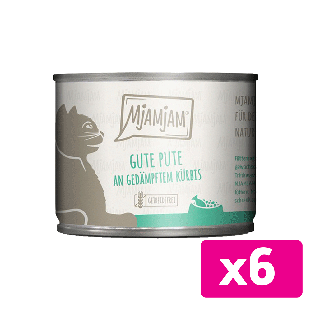 Bild: Mjamjam Gute Pute an gedämpftem Kürbis