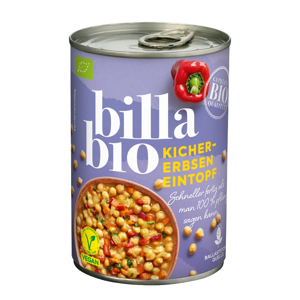 Bild: Billa Bio Kichererbsen Eintopf 