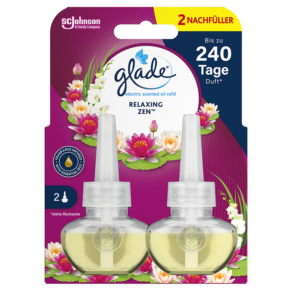 Bild: Glade Duftstecker Electric Scented Oil Relaxing Zen Nachfüllung 