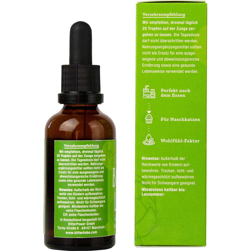 Bild: Bitter Liebe Tropfen 15 erlesene Naturkräuter 