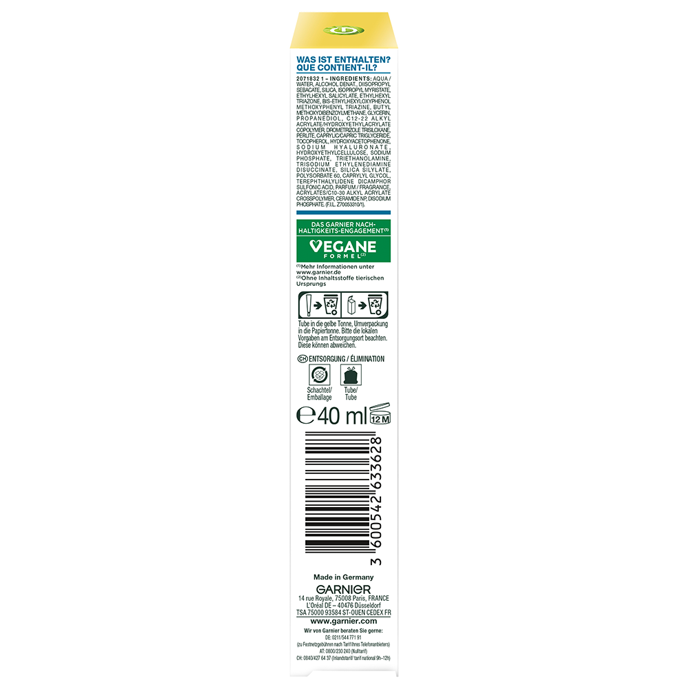 Bild: GARNIER Hyaluron Barrier Protect Daily UV Fluid LSF50+ 