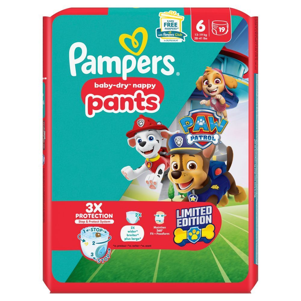 Bild: Pampers Paw Patrol Pants Größe 6, 13kg-19kg 