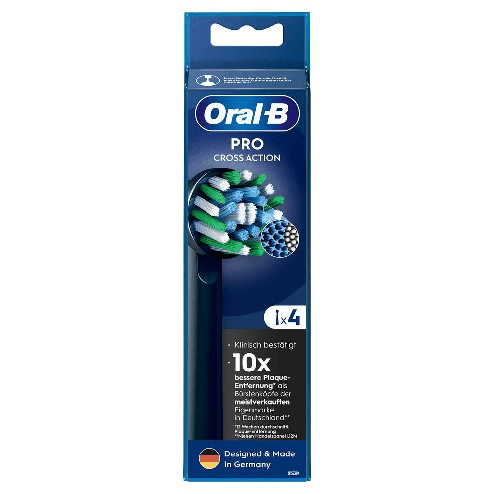 Bild: Oral-B Pro CrossAction Aufsteckbürsten, Schwarz 