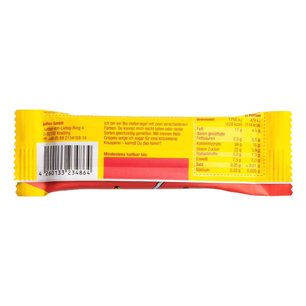 Bild: FruchtBar Bio Früchte Duo Erdbeere Banane 