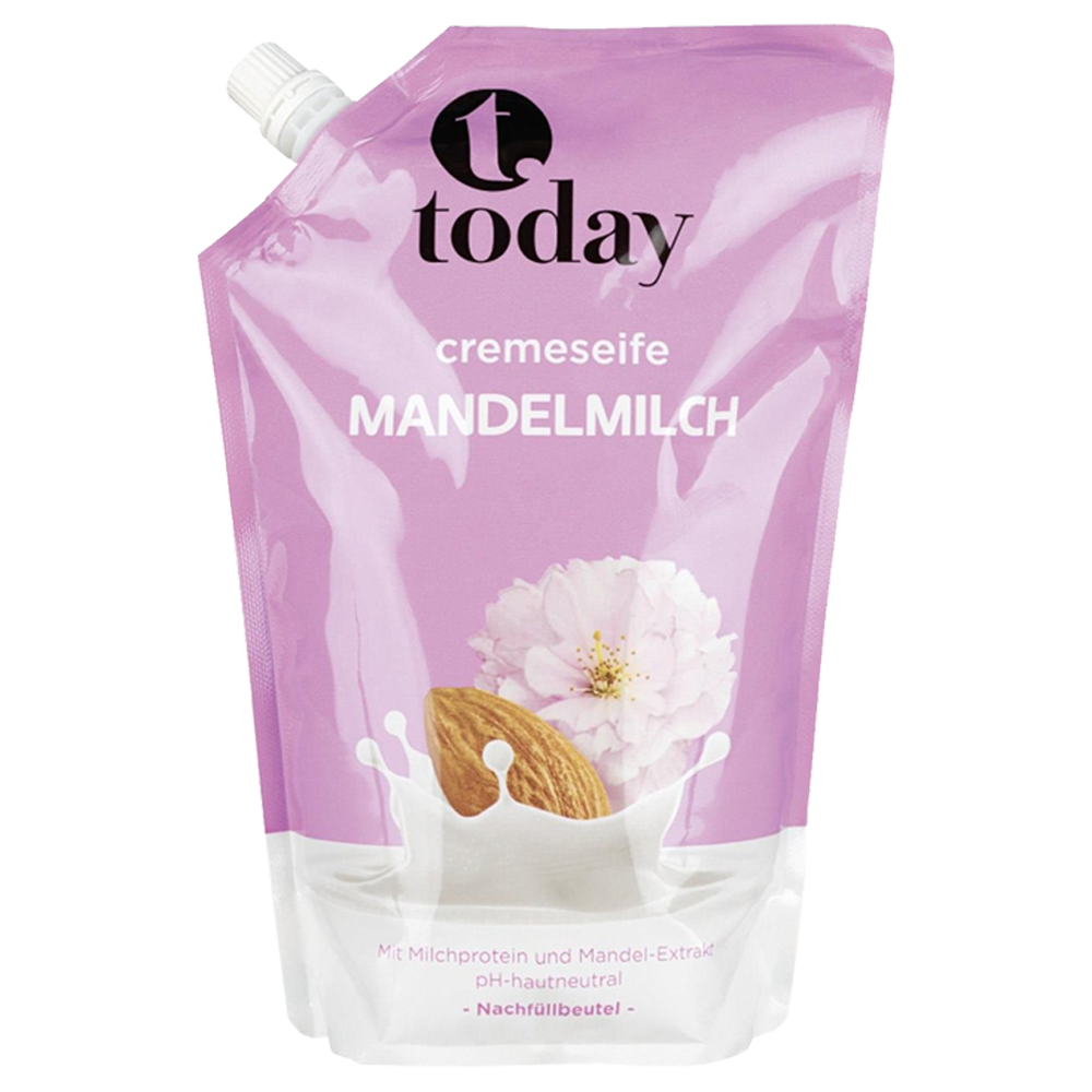 Bild: today Cremeseife Mandelmilch Nachfüllbeutel 