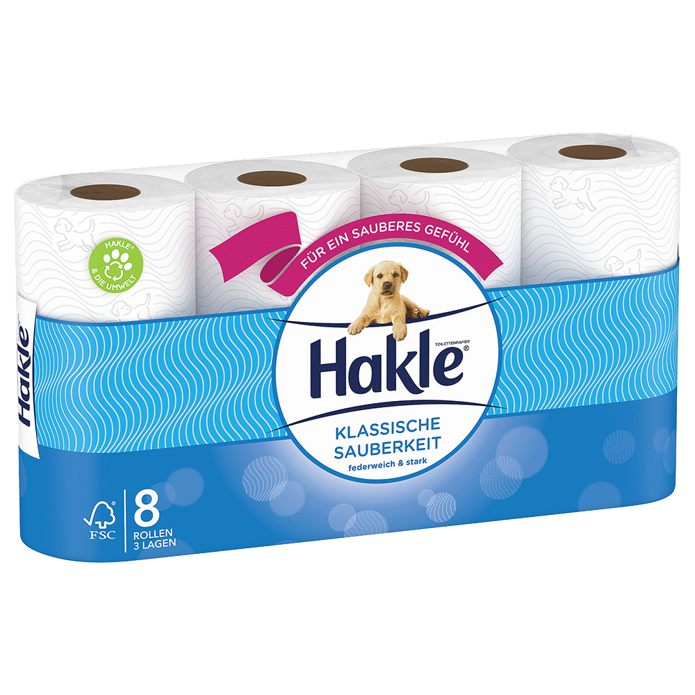 Bild: Hakle Toilettenpapier Klassische Sauberkeit 3-lagig 