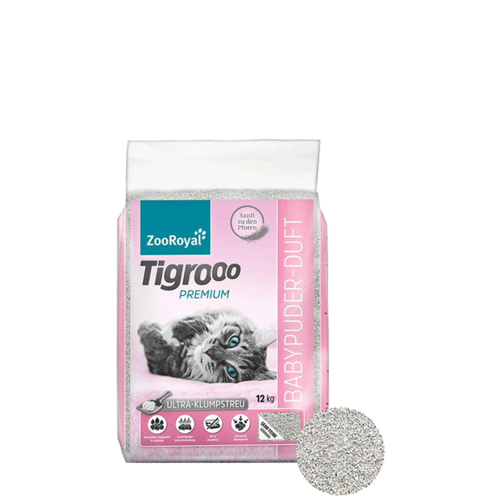 Bild: ZooRoyal Tigrooo Premium Katzenstreumit Babypuderduft 
