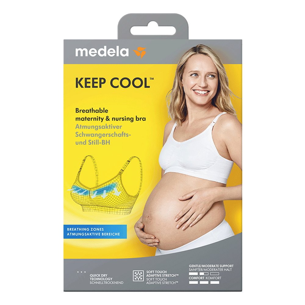 Bild: Medela Keep Cool Schwangerschafts- und Still BH white