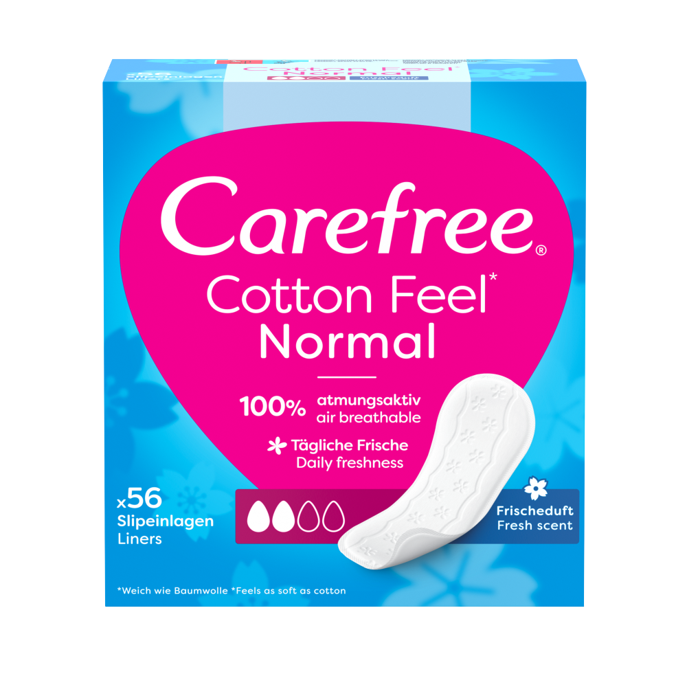 Bild: Carefree Cotton Fresh Slipeinlagen Normal mit Frischeduft 
