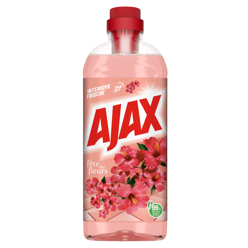 Bild: Ajax Fête des Fleurs Hibiskusblütenduft Allzweckreiniger 