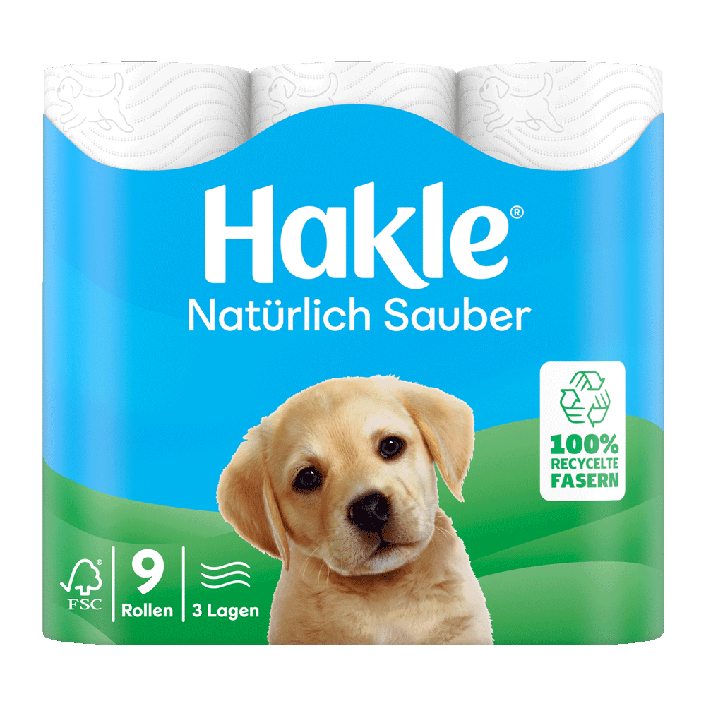 Bild: Hakle Toilettenpapier Natürlich Sauber 3lagig 