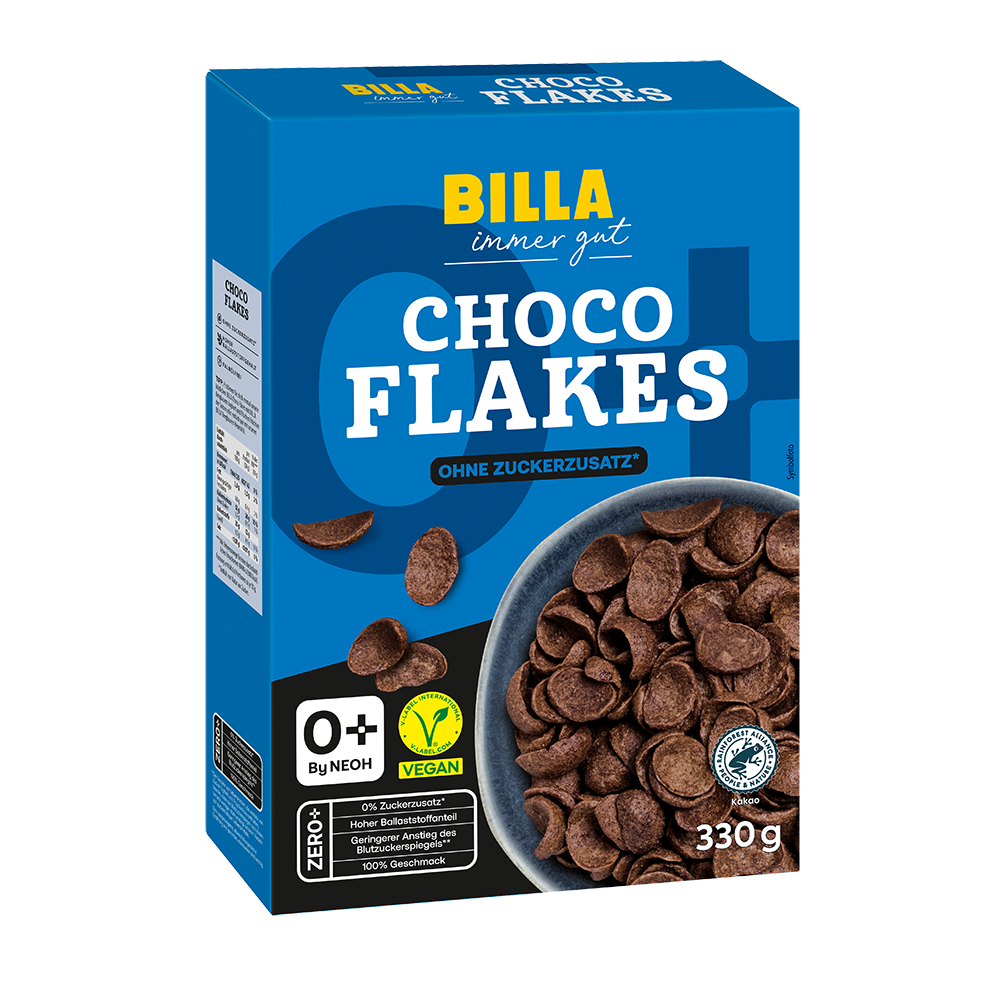 Bild: Billa immer gut Choco Flakes 
