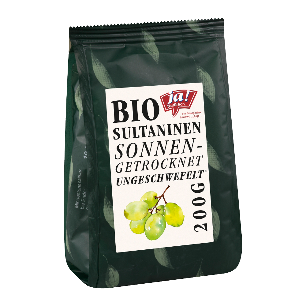 Bild: ja! Natürlich.  Bio Sultaninen Getrocknet Ungeschwefelt 