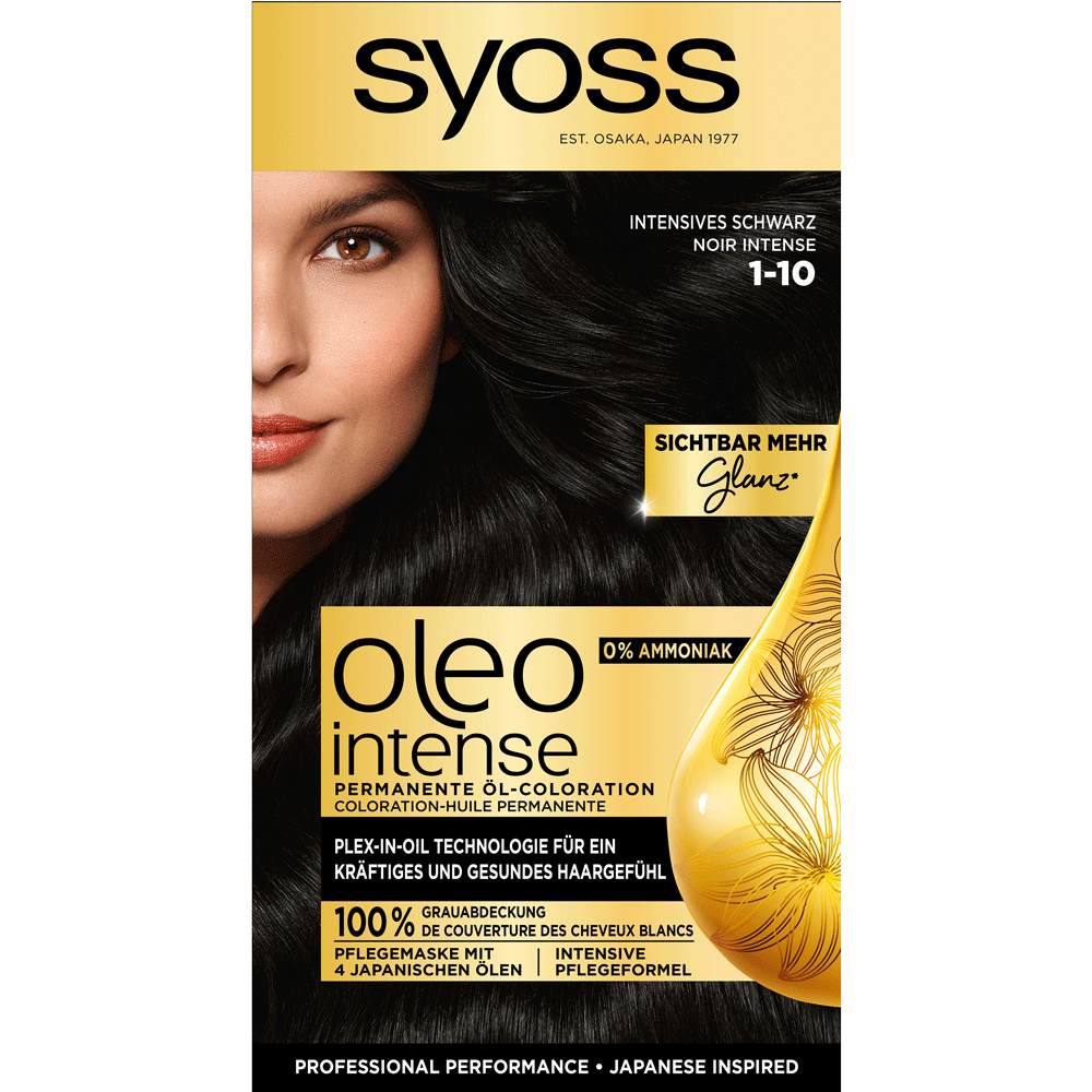 Bild: syoss oleo intense Permanente Öl Coloration Intensives Schwarz