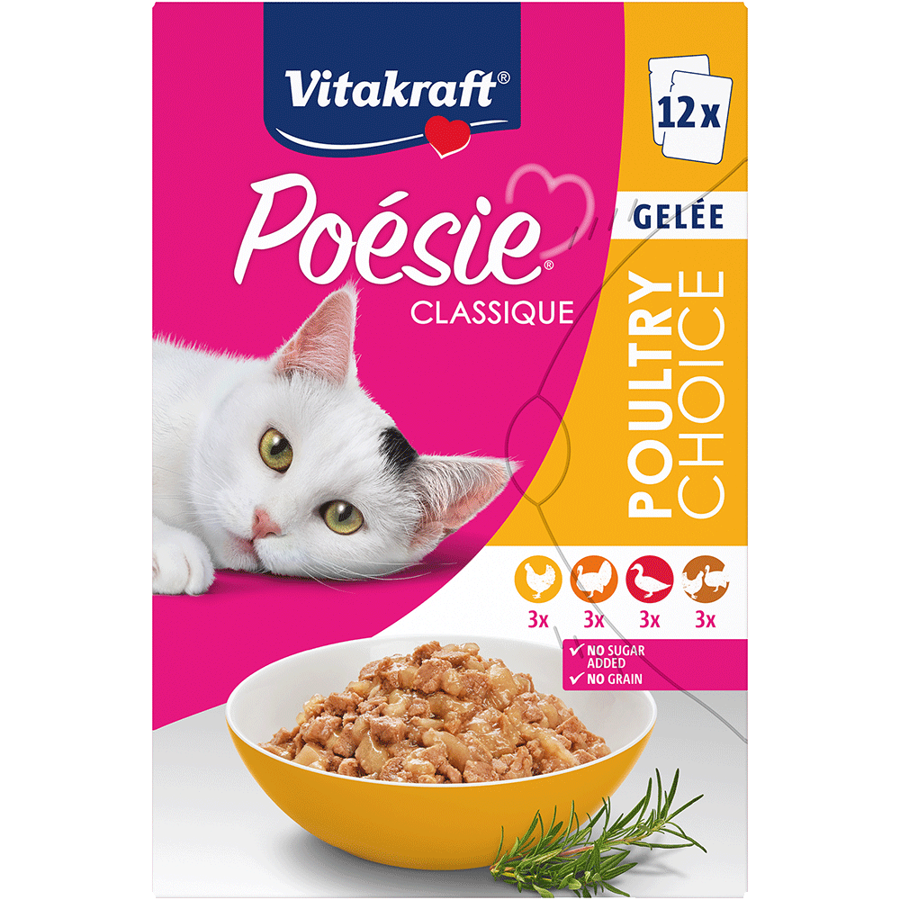 Bild: Vitakraft Poésie Katzenfutter Poultry Choice Gelée