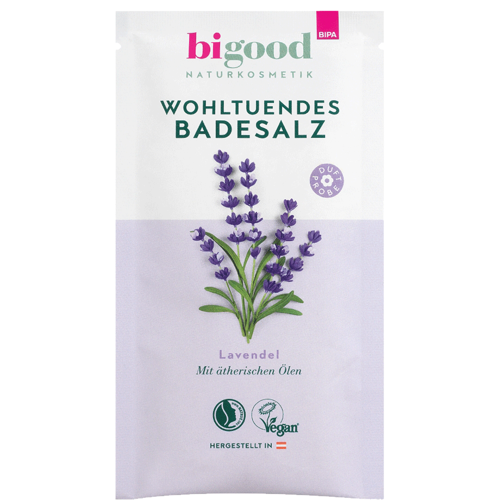 Bild: bi good Badesalz Lavendel 
