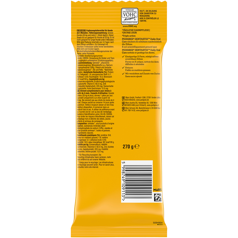 Bild: Pedigree Dentastix Daily Oral care 