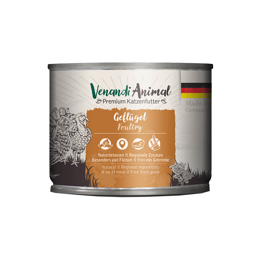 Bild: Venandi Animal Nassfutter Geflügel 