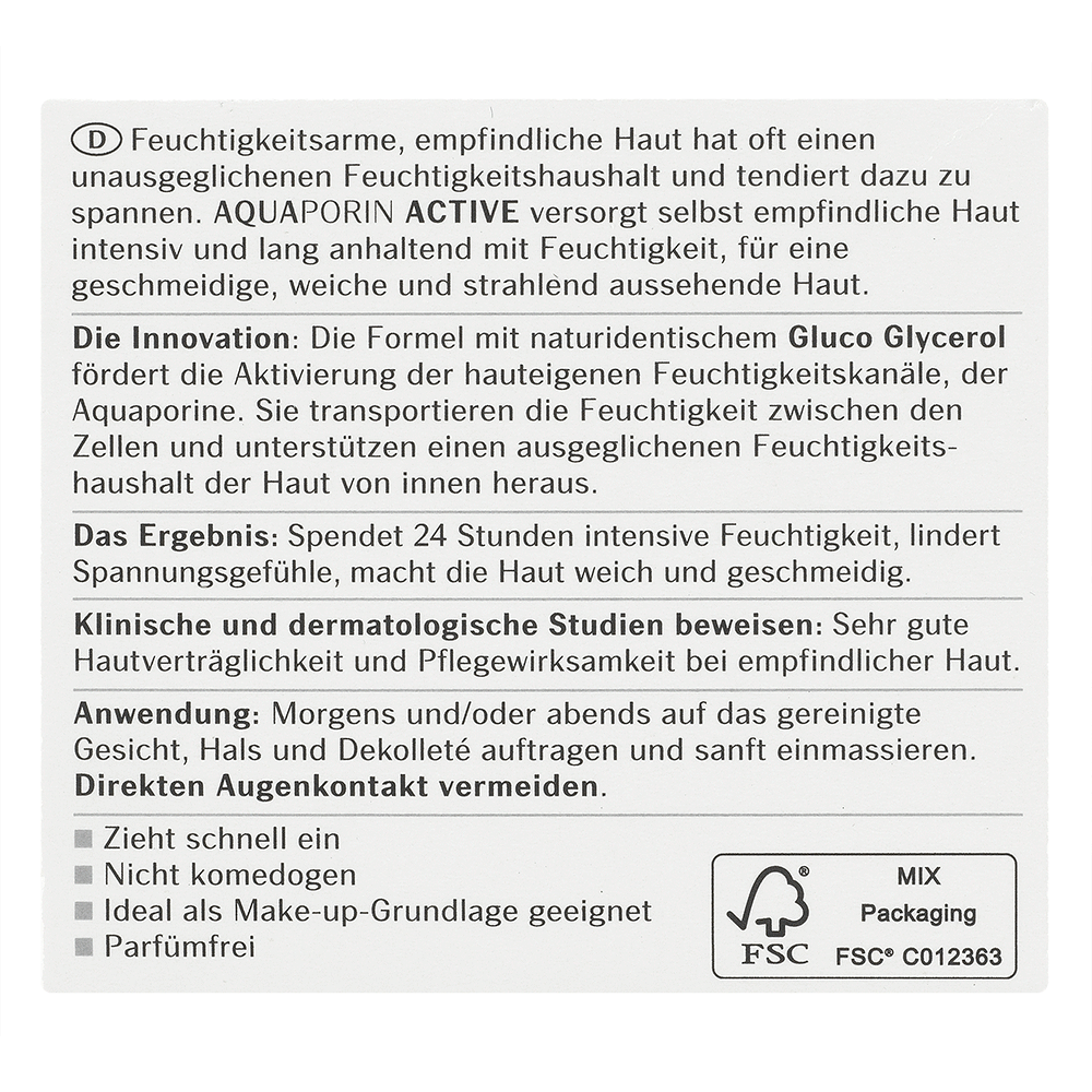 Bild: Eucerin Aquaporin Active Gesichtscreme 