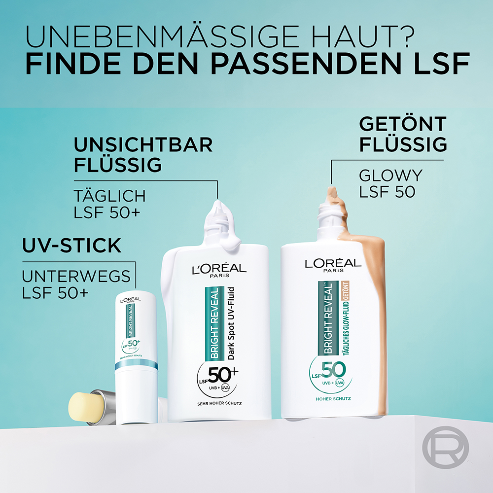 Bild: L'ORÉAL PARIS Bright Reveal Täglicher UV Stick LSF 50+ 