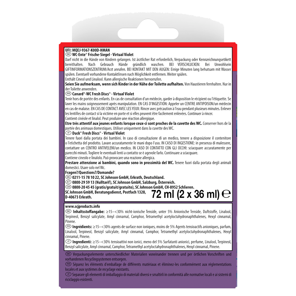 Bild: WC-Ente Frische Siegel Virtual Violet Nachfüller 