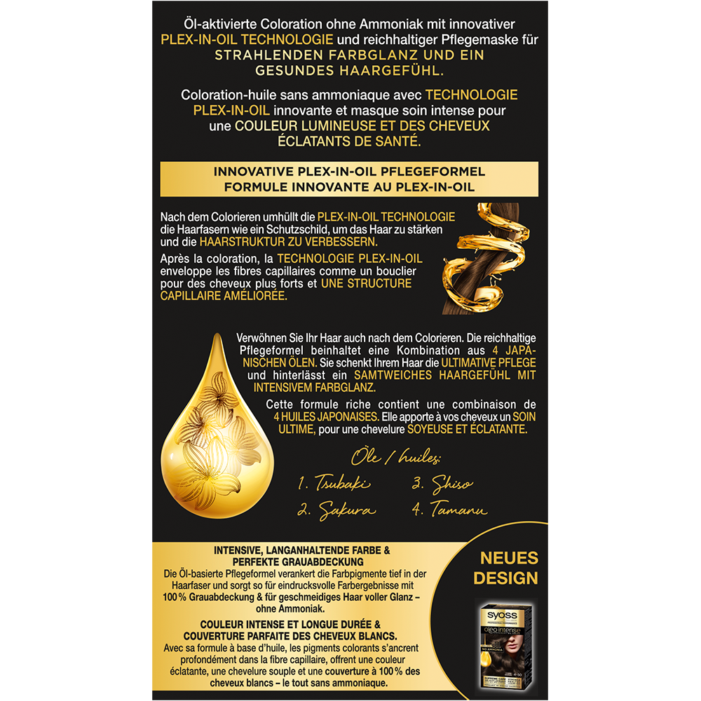 Bild: syoss oleo intense Permanente Öl Coloration Kühles Naturbraun