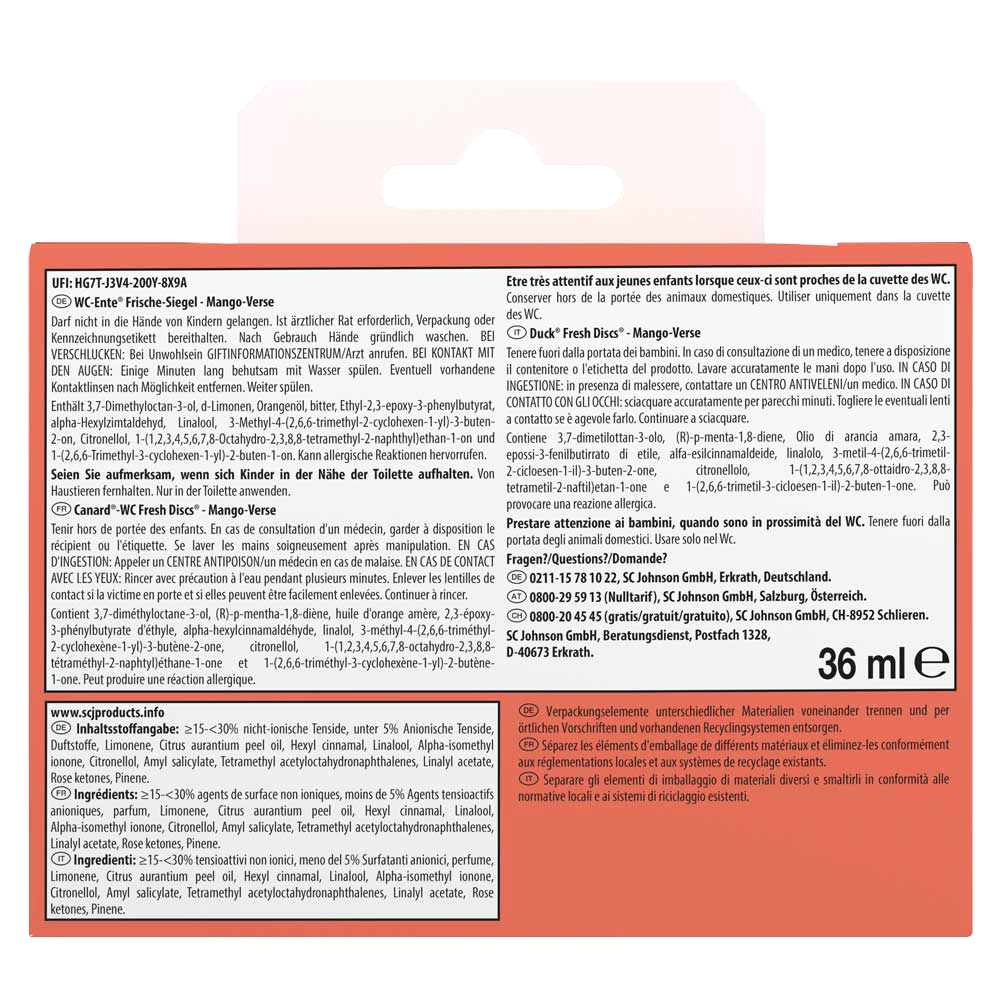 Bild: WC-Ente Frische Siegel Starter Set Mango Verse Limited Edition 