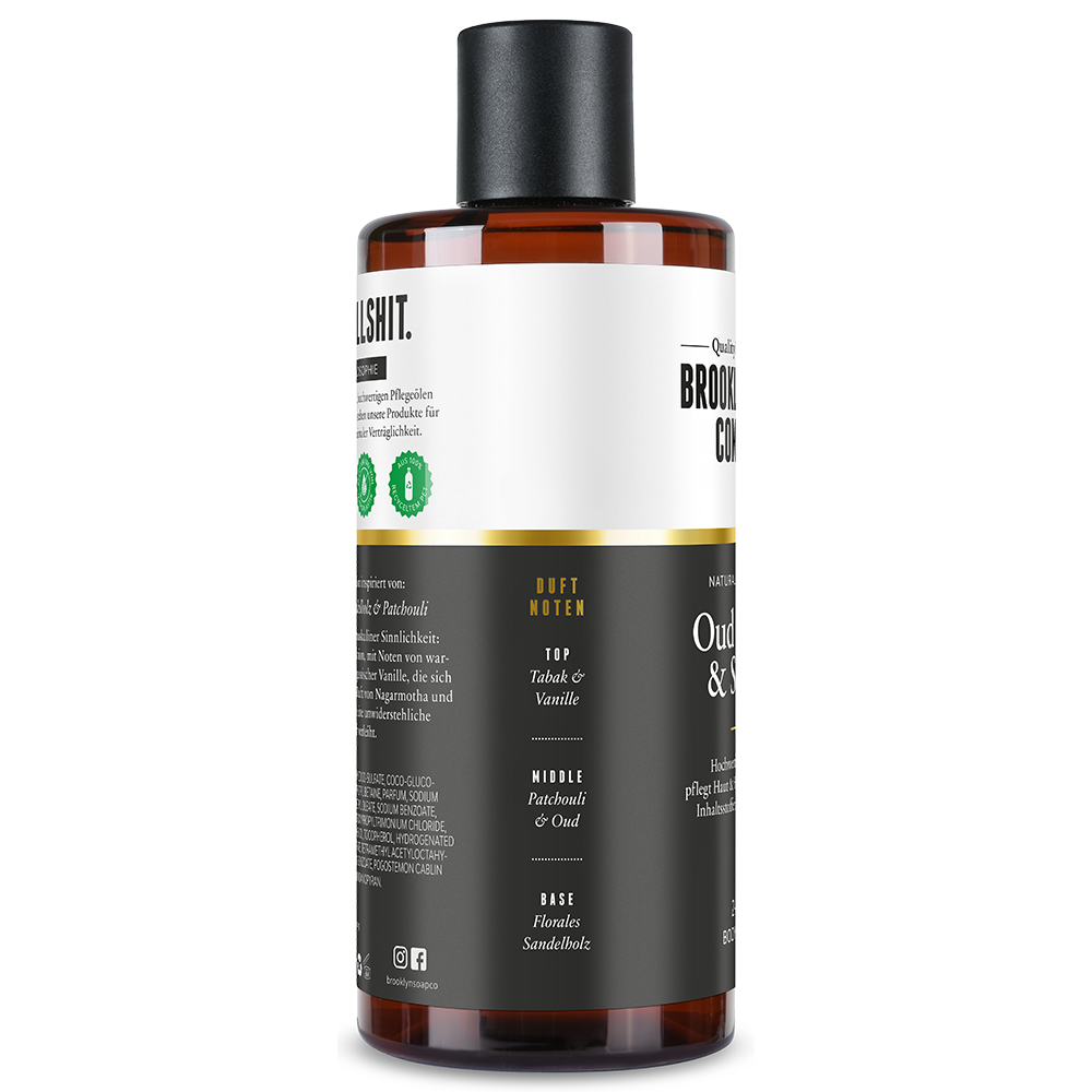 Bild: Brooklyn Soap Company Duschgel Oud Wood & Santal 