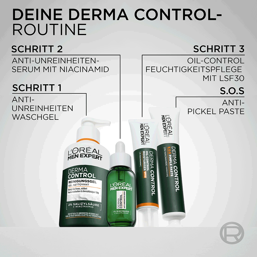 Bild: L'ORÉAL PARIS MEN EXPERT Derma Control Reinigungsgel 