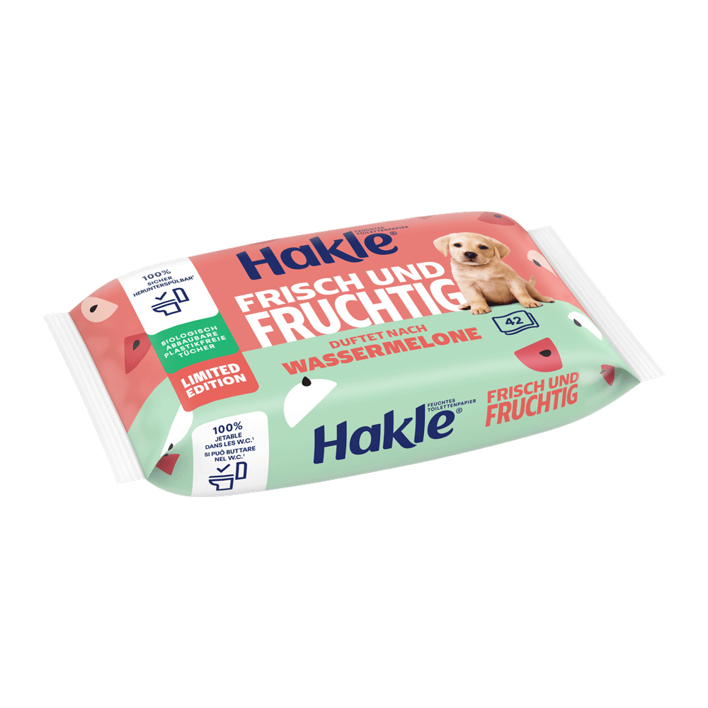 Bild: Hakle Feuchtes Toilettenpapier Frisch und Fruchtig Limited Edition 