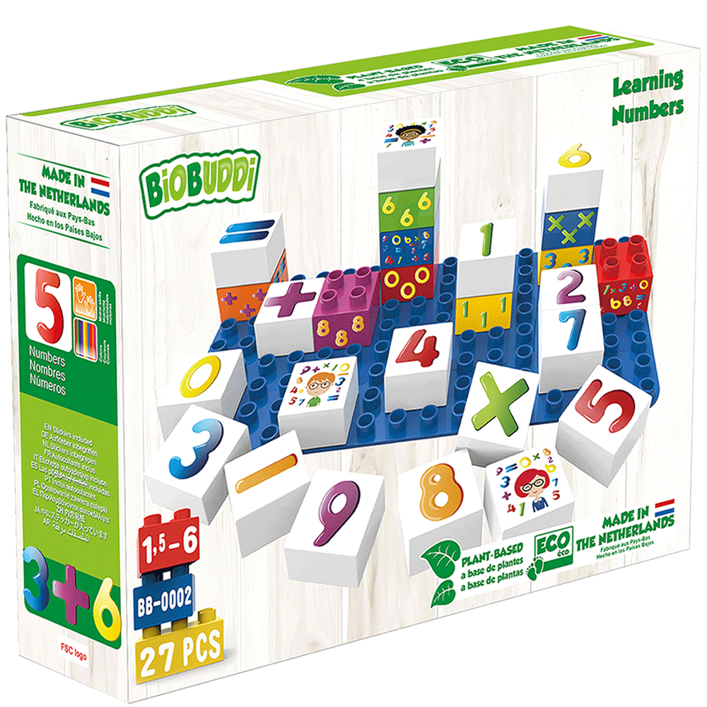 Bild: BiOBUDDi Bio-Bausteine Zahlen Lernen 