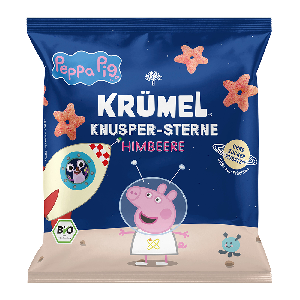 Bild: Krümel Peppa Pig Knusper-Sterne Himbeere 