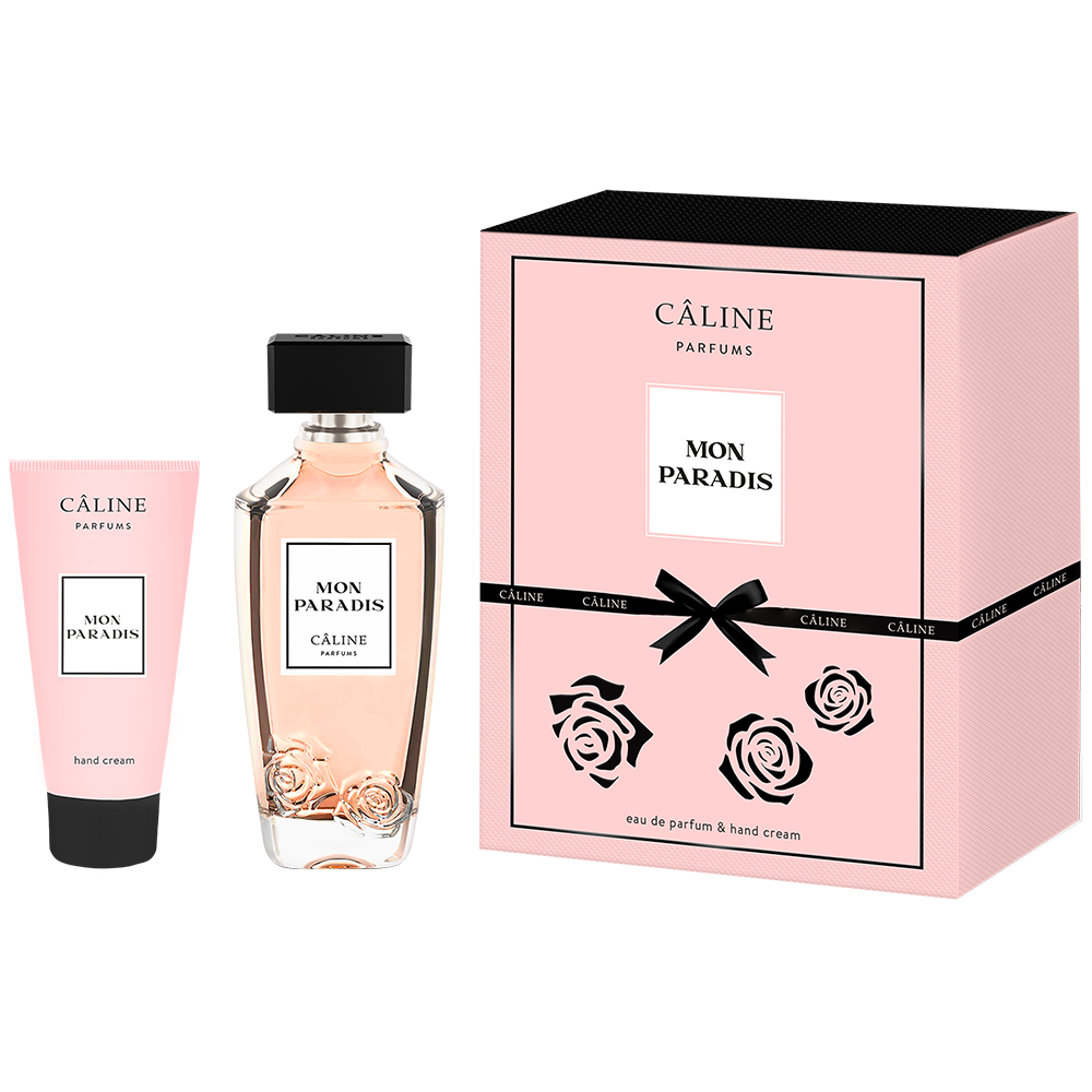 Bild: Caline Parfums Mon Paradis Geschenkset Eau de Parfum + Hand Creme 