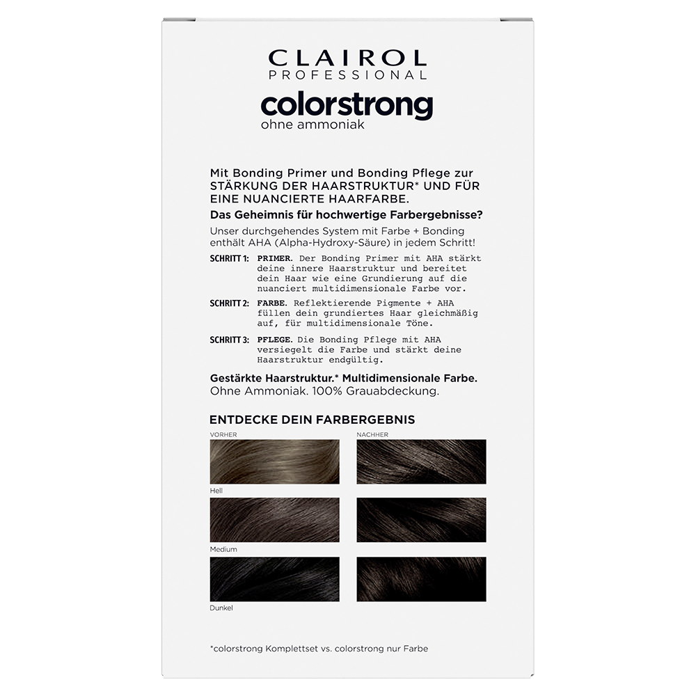 Bild: Clairol Professional Permanente Coloration Colorstrong Mittelbraun Mittelbraun