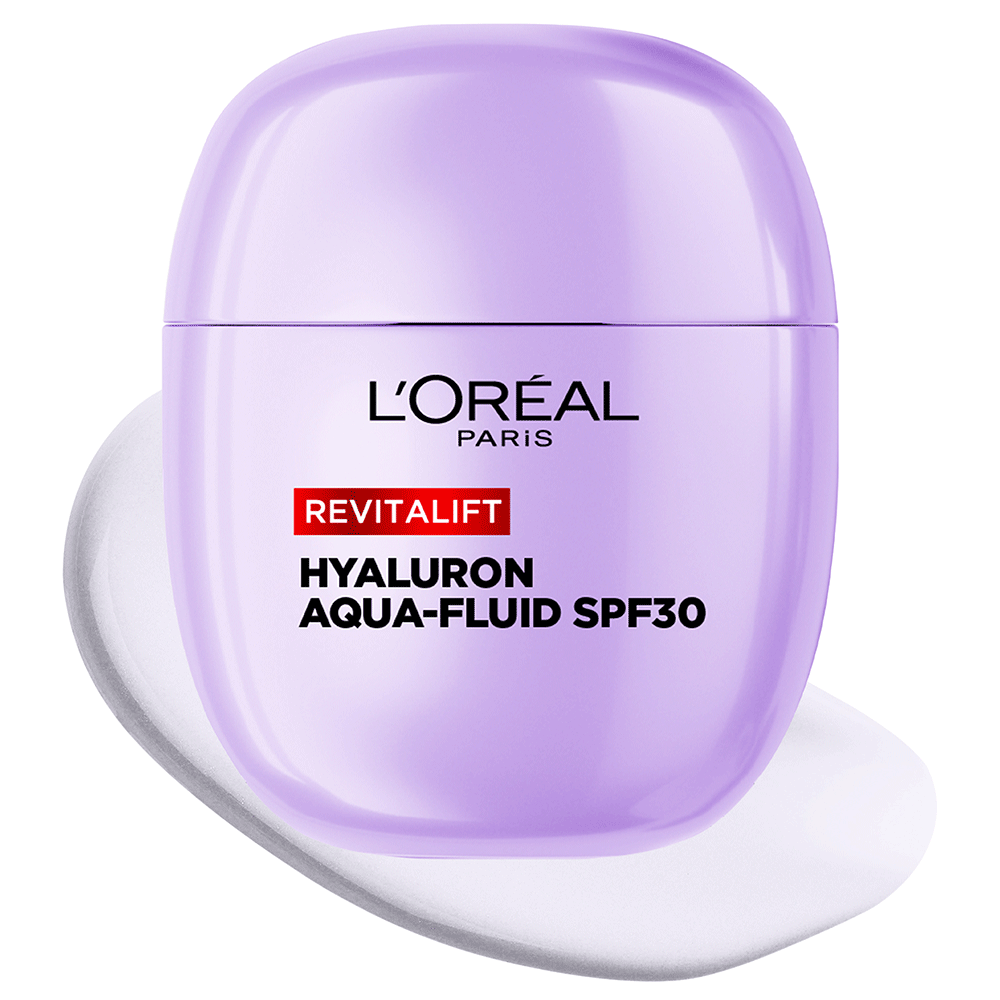 Bild: L'ORÉAL PARIS Revitalift Filler Aufpolsterndes Hyaluron Aqua-Fluid LSF 30 
