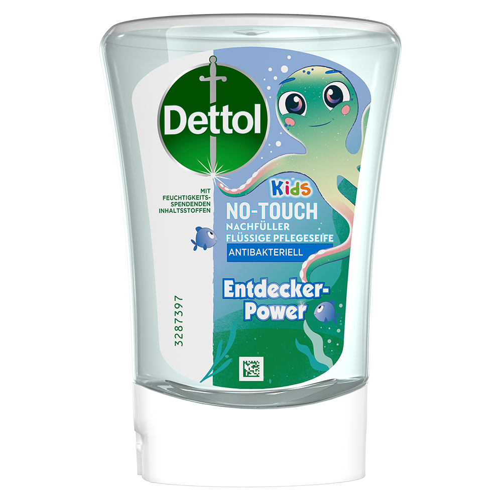 Bild: Dettol Kids No-Touch Nachfüllung Entdeckerpower 