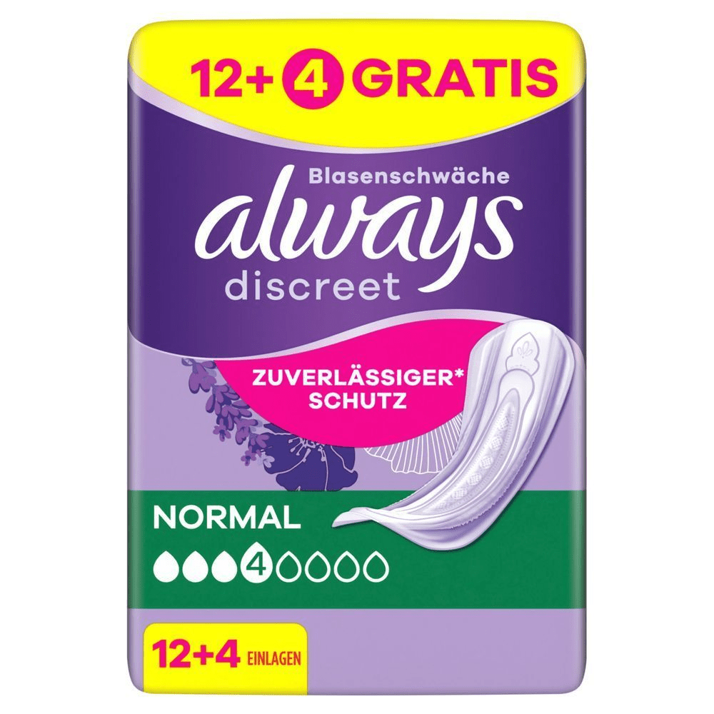 Bild: always Discreet Inkontinenzeinlagen Normal 