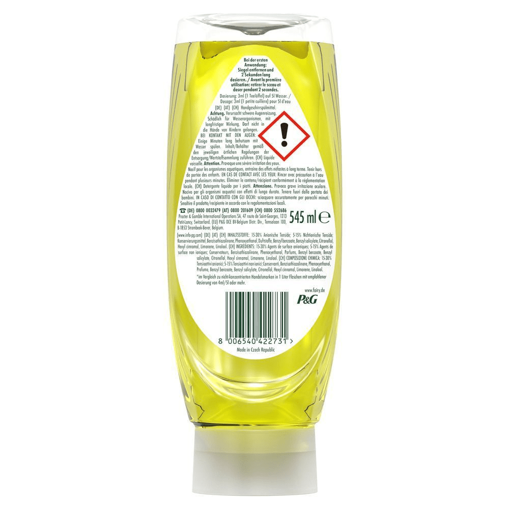 Bild: FAIRY Max Power Handgeschirrspülmittel Zitrone 