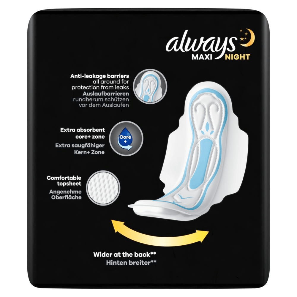 Bild: always Maxi Night Binden Mit Flügeln (G3)