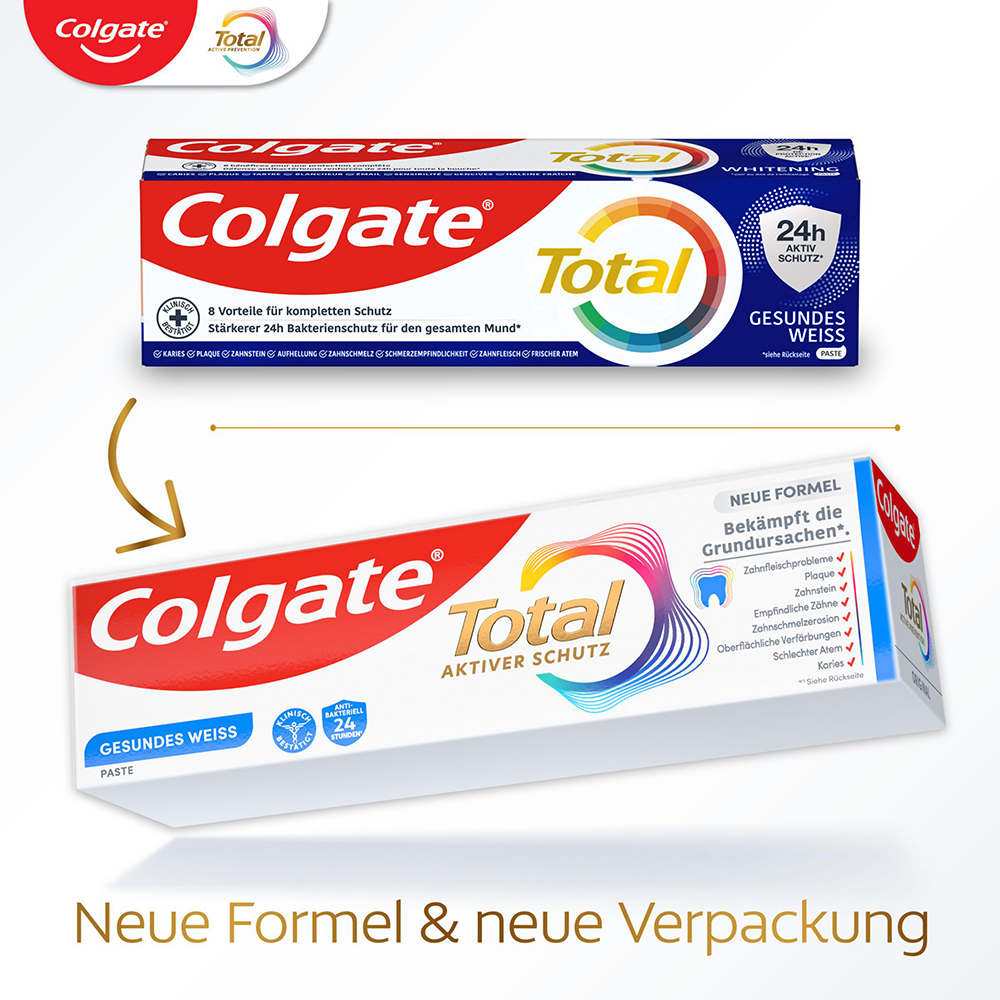 Bild: Colgate Total Gesundes Weiß Zahncreme 