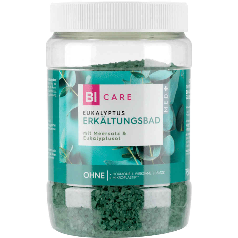 Bild: BI CARE MED Erkältungsbad mit Meersalz & Eukalyptusöl