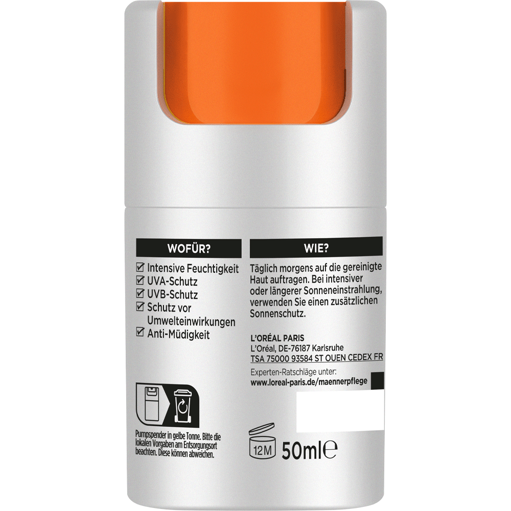 Bild: L'ORÉAL PARIS MEN EXPERT Hydra Energy 24H Pflege LSF 15