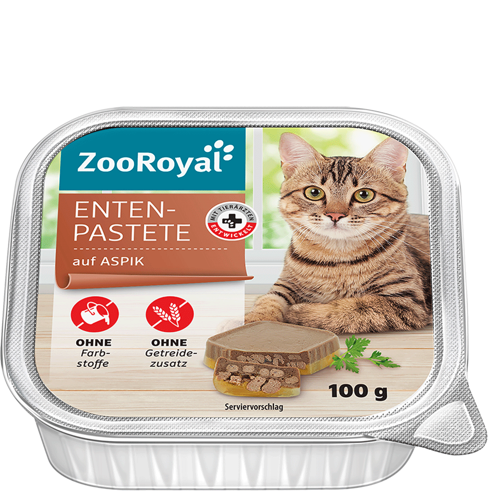 Bild: ZooRoyal Enten-Pastete auf Aspik