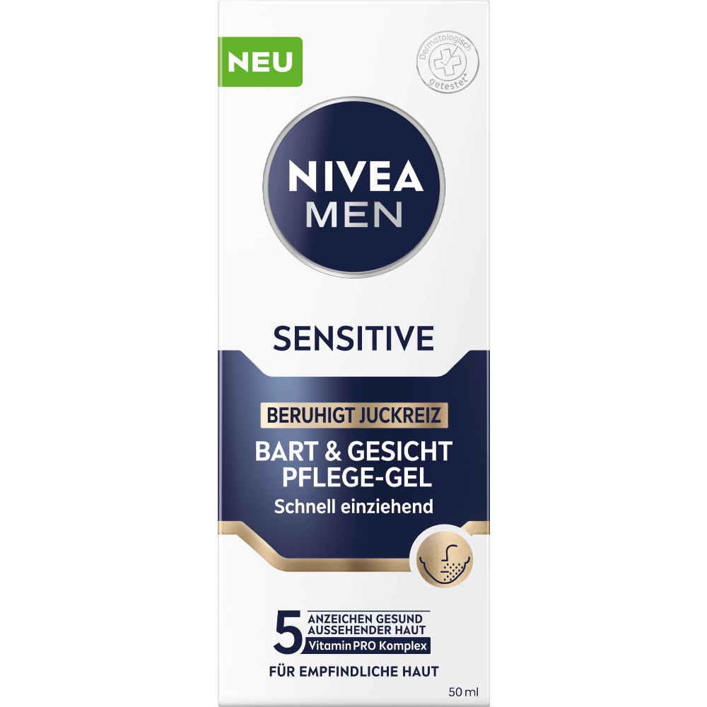 Bild: NIVEA MEN Sensitive Bart & Gesicht Pflege-Gel