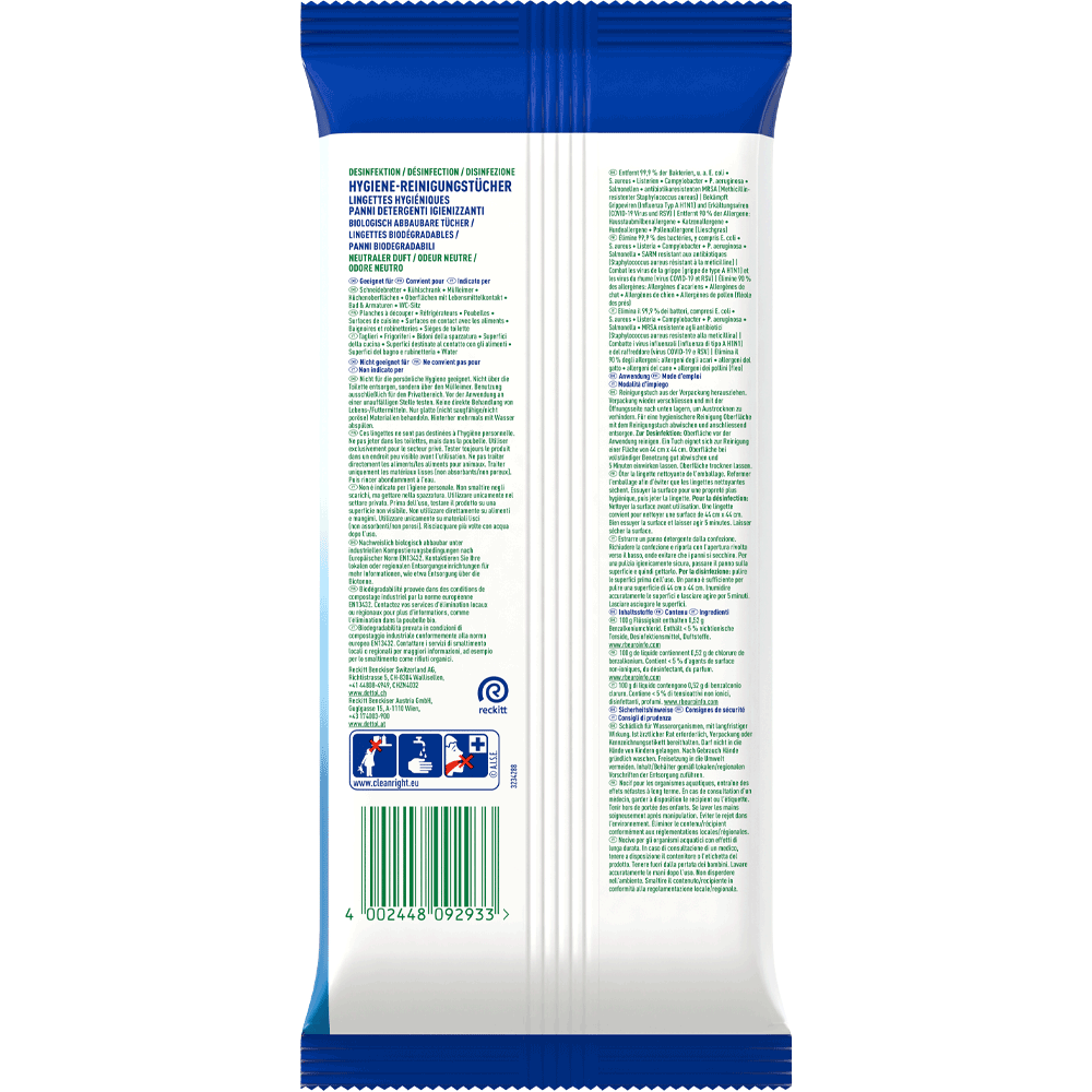 Bild: Dettol Hygiene-Reinigungstücher