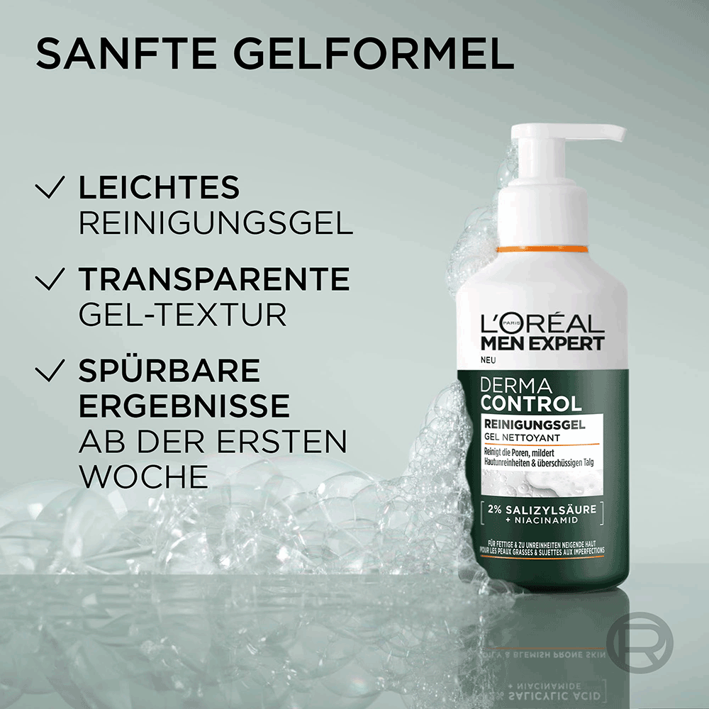 Bild: L'ORÉAL PARIS MEN EXPERT Derma Control Reinigungsgel 