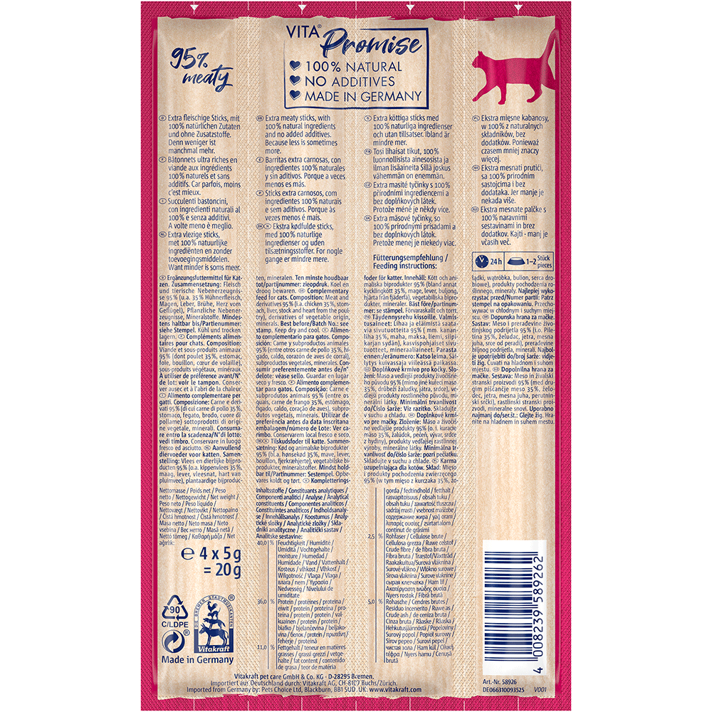 Bild: Vitakraft Naturals Stick mit Huhn 