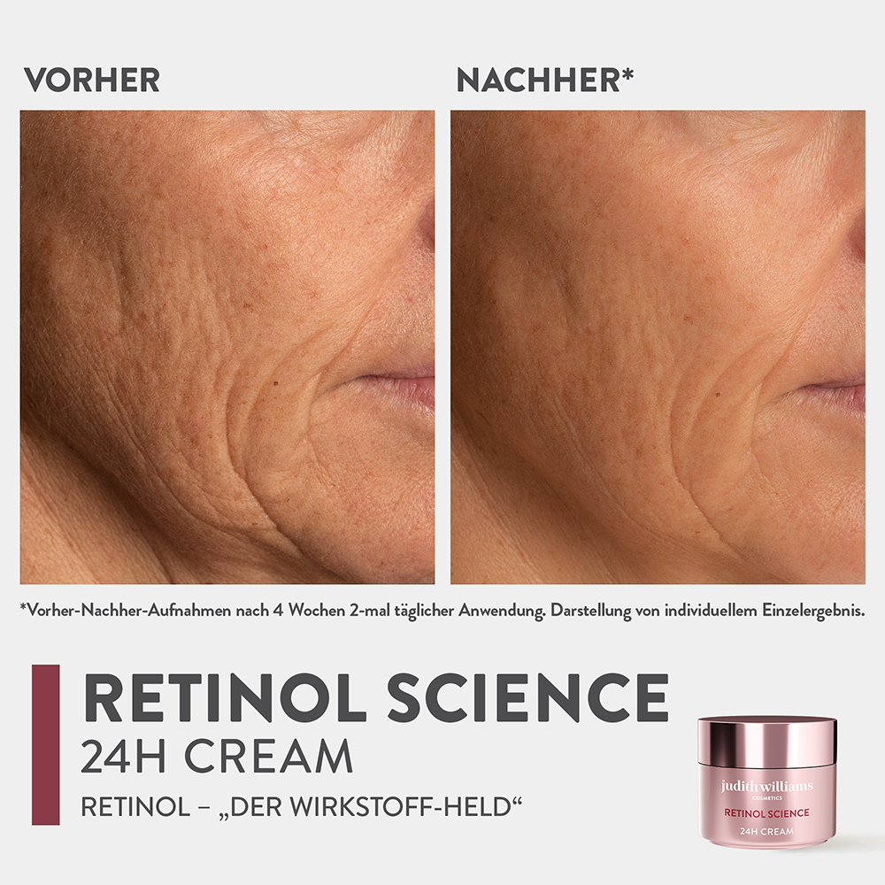 Bild: Judith Williams Gesichtscreme Retinol Science Hautverfeinerung 